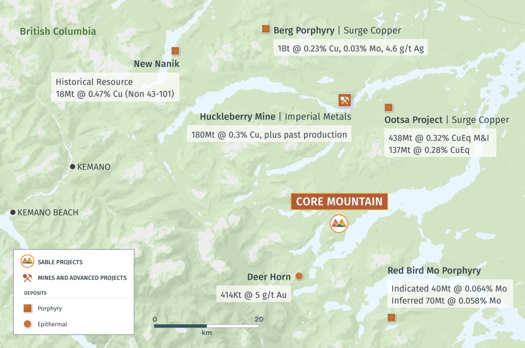 Core Mountain Map